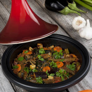 Le Creuset Cerise Cast Iron Tagine 27cm